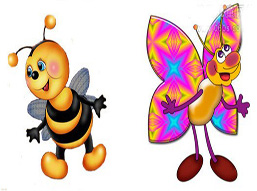 帮助蝴蝶的蜜蜂